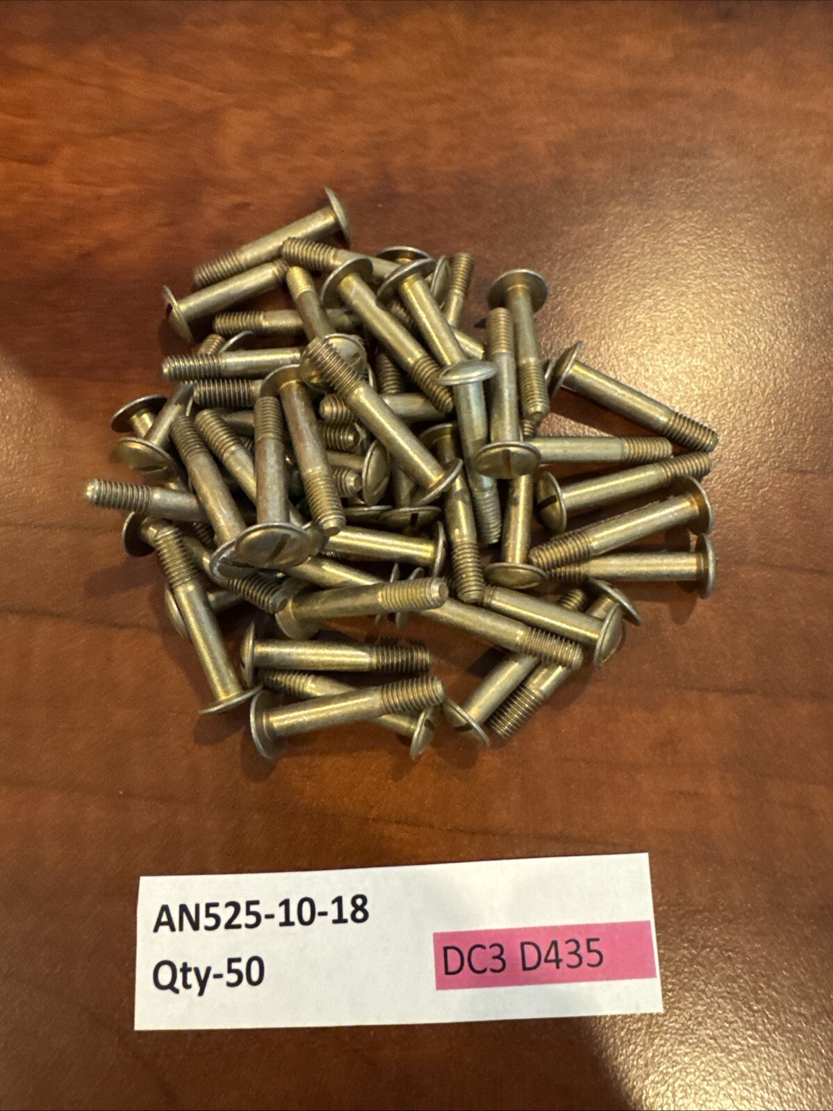 Quantity-50 AN525-10-18 New. DC3 D435 Quantity-50 AN525-10-18 New. DC3 D435