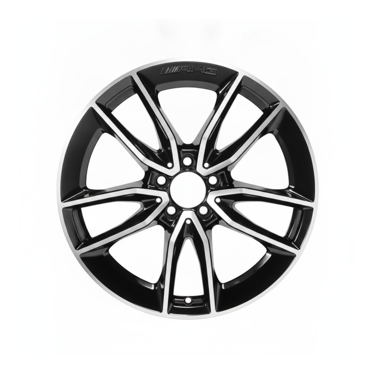 Mercedes C43 AMG 2018 - 2023 85698 aluminum OEM rim 19 x 7.5 CNC Black FRONT