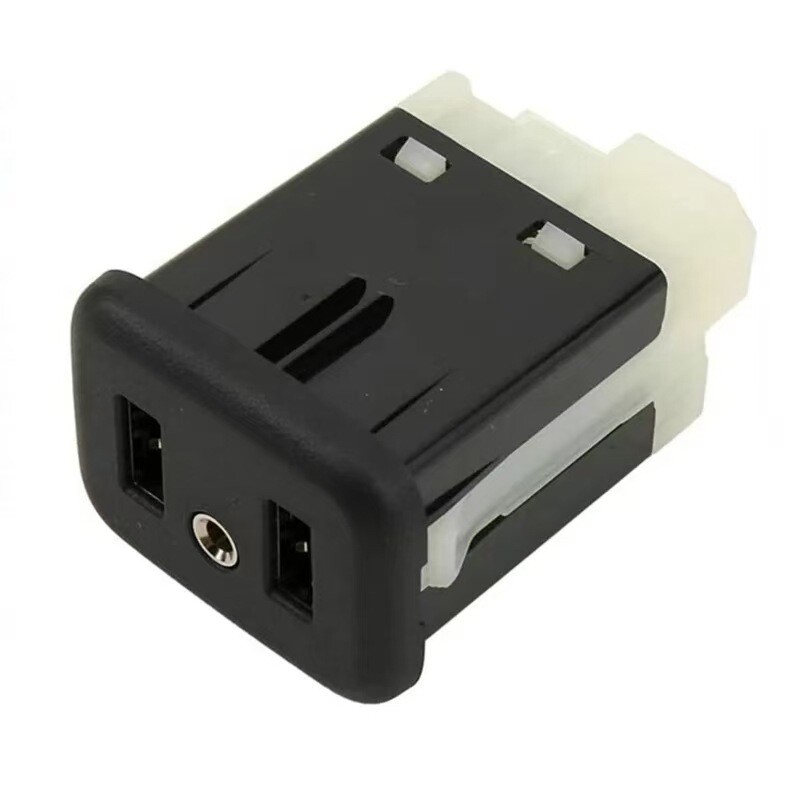  Fit compatible with GM Chevrolet Dual USB Port Interface Module AUX Jack 
