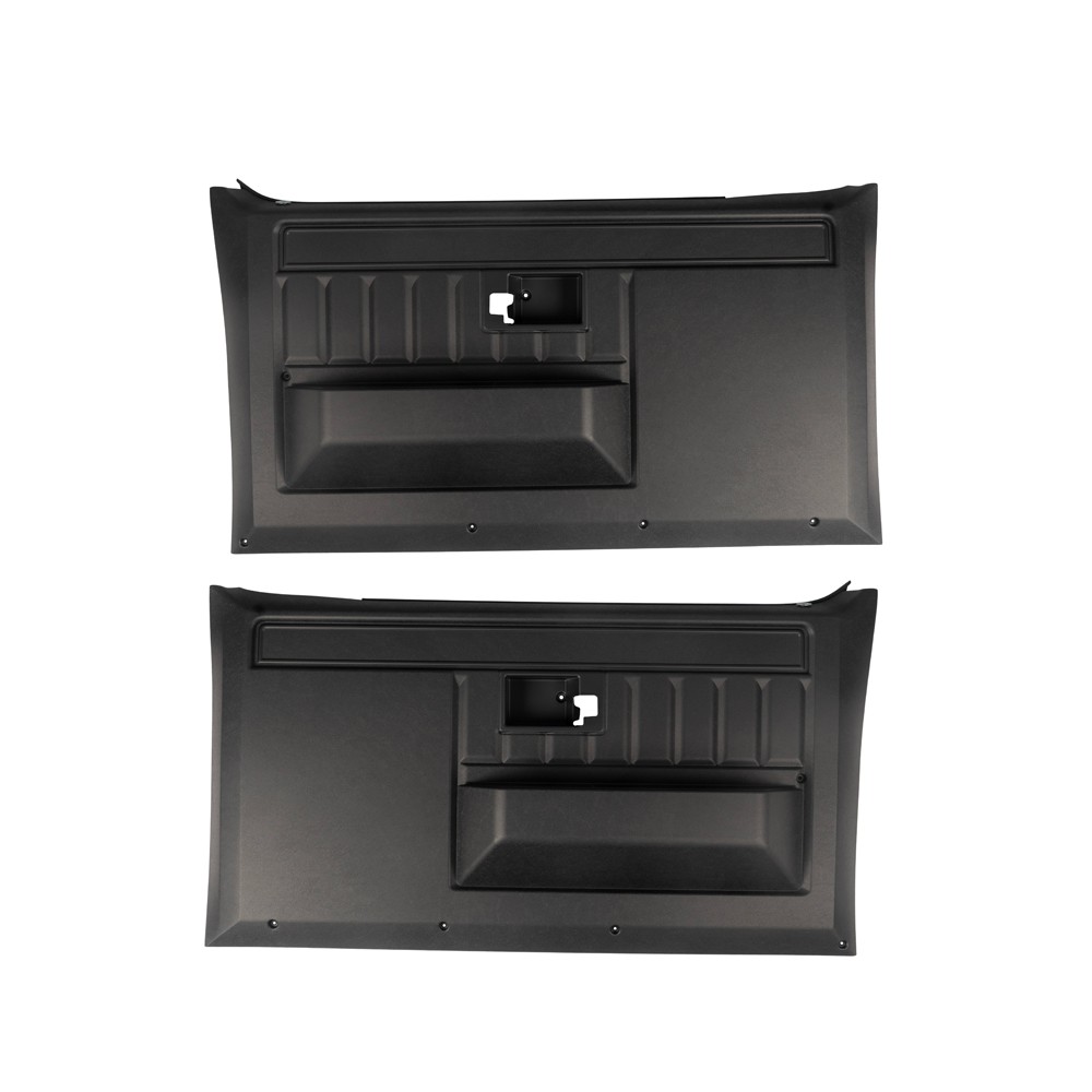 Door Panels Black Front Pair Chevrolet C10 1981-1987
