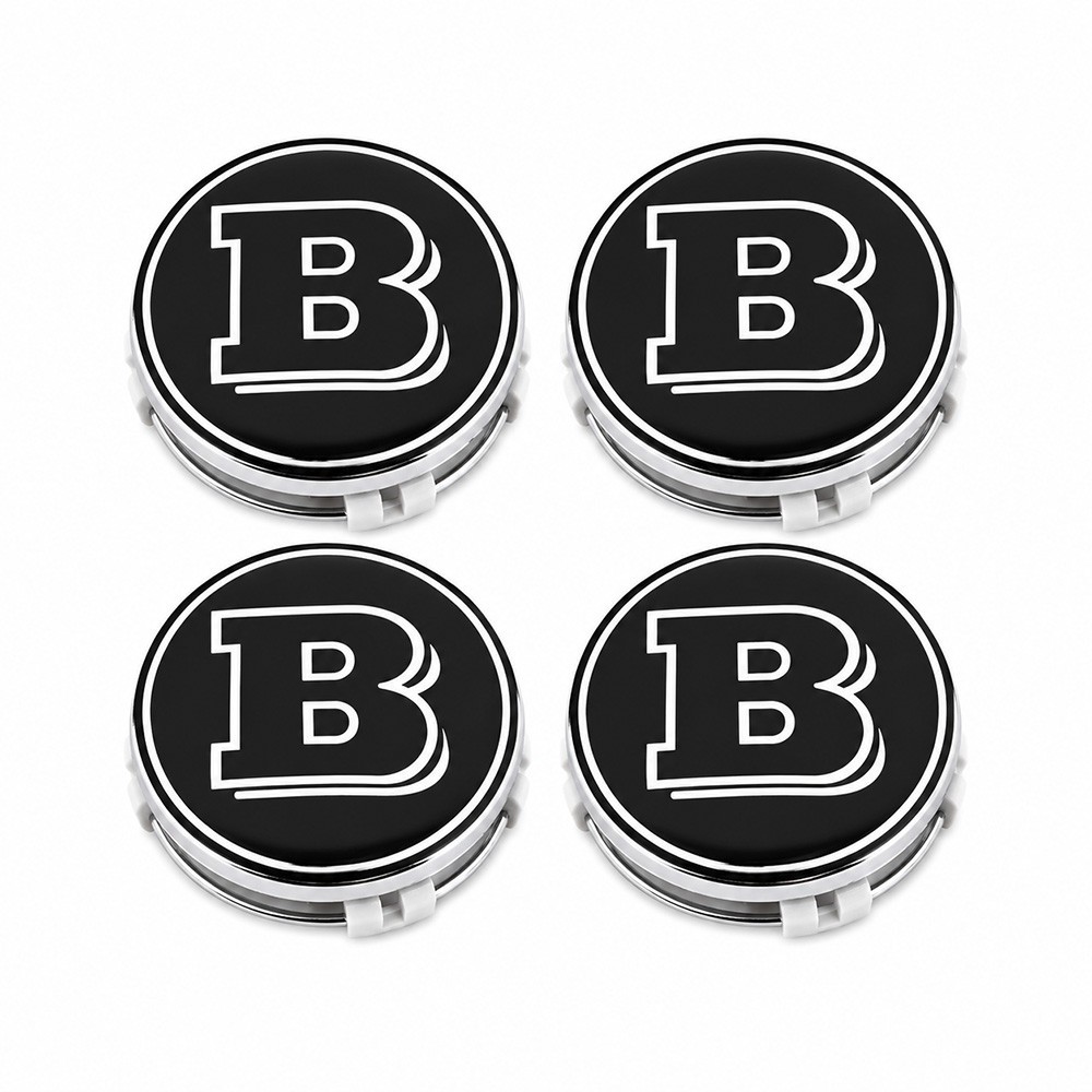 4x Brabus Wheels Car Center Hub Caps Badge Emblems Mercedes Benz W463 G65