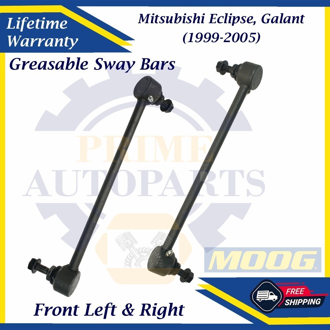 MOOG OEM Front Sway Bar Links For 1999-2005 Mitsubishi Eclipse/Galant 9Yr Warra.