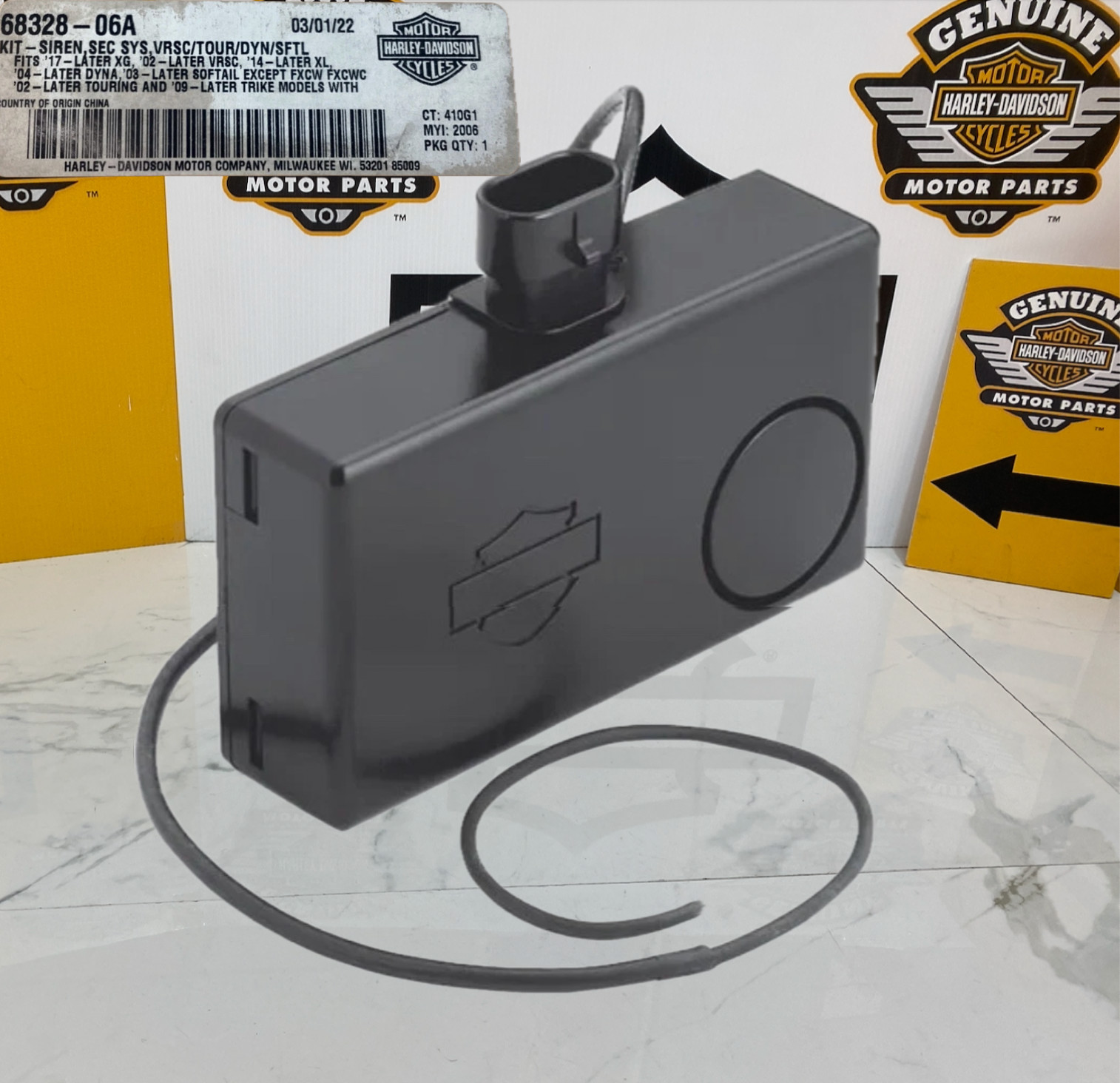 OEM 02-25 HD Touring Softail Dyna Sportster V-Rod XG Security System Smart Siren