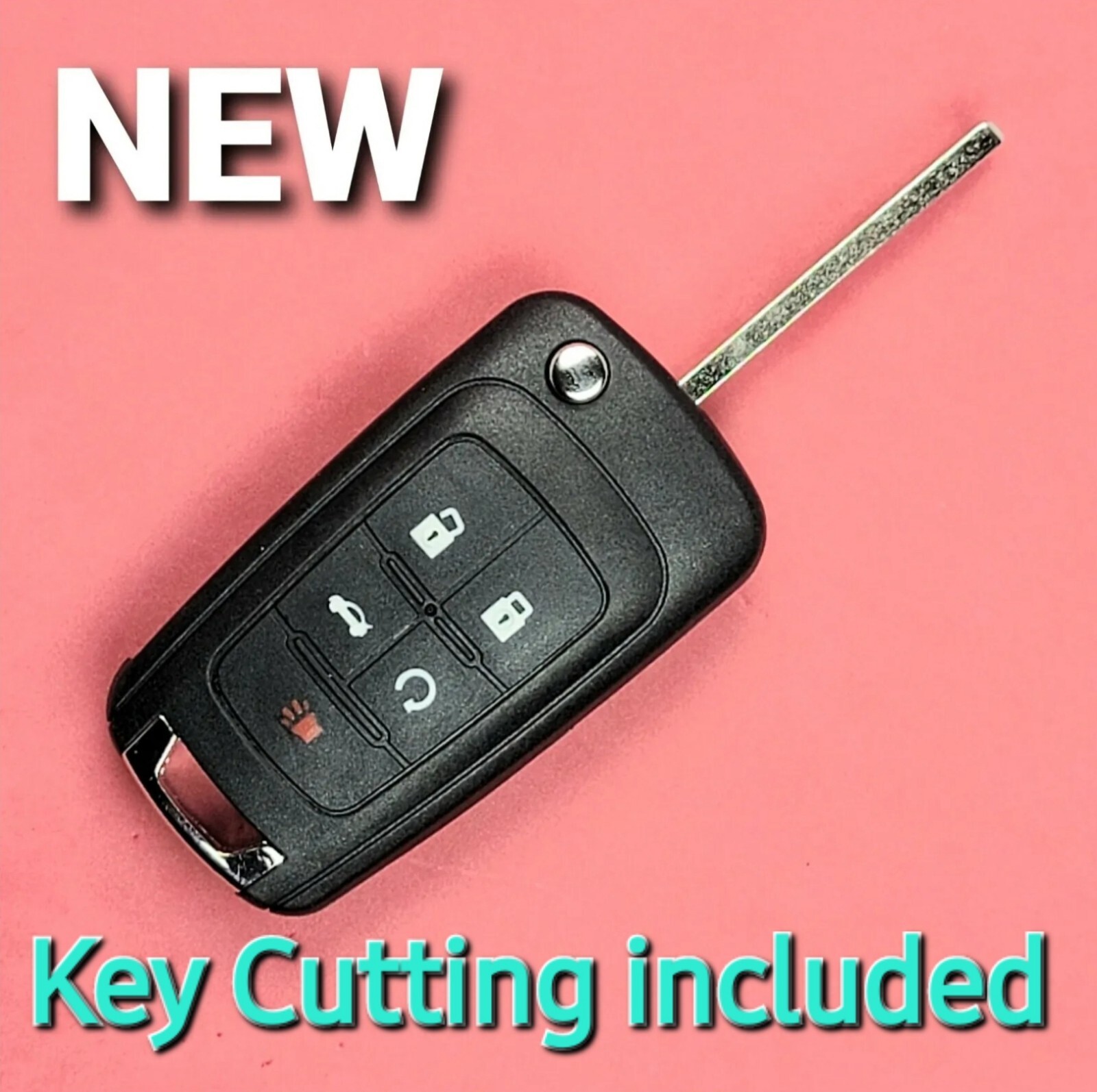 Replacement for Chevrolet Flip Key 5B - OHT01060512 - Key Cutting Included