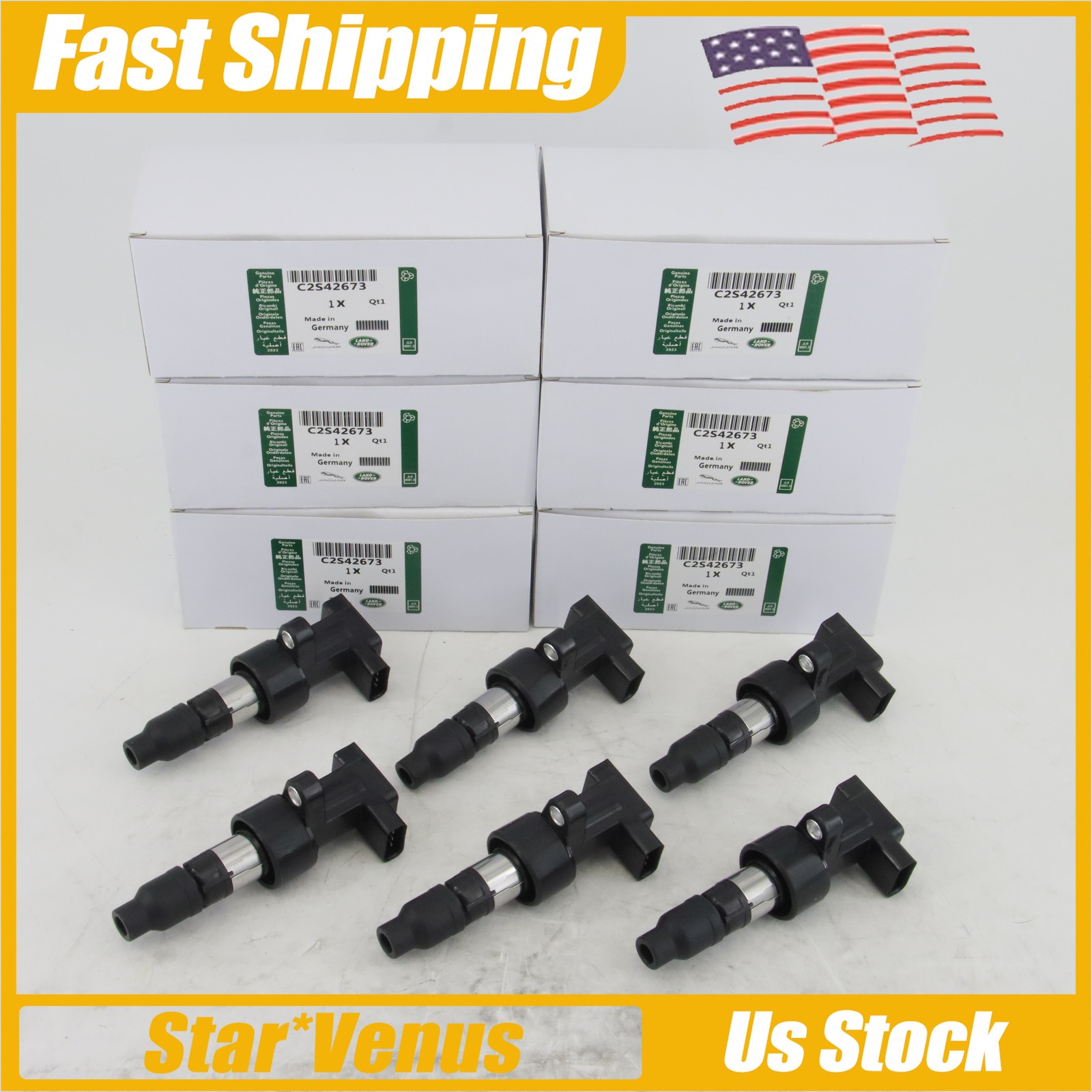 OEM 6Pcs Ignition Coils NEW for Jaguar 02-08 X-Type 03-08 S-Type C2S42673