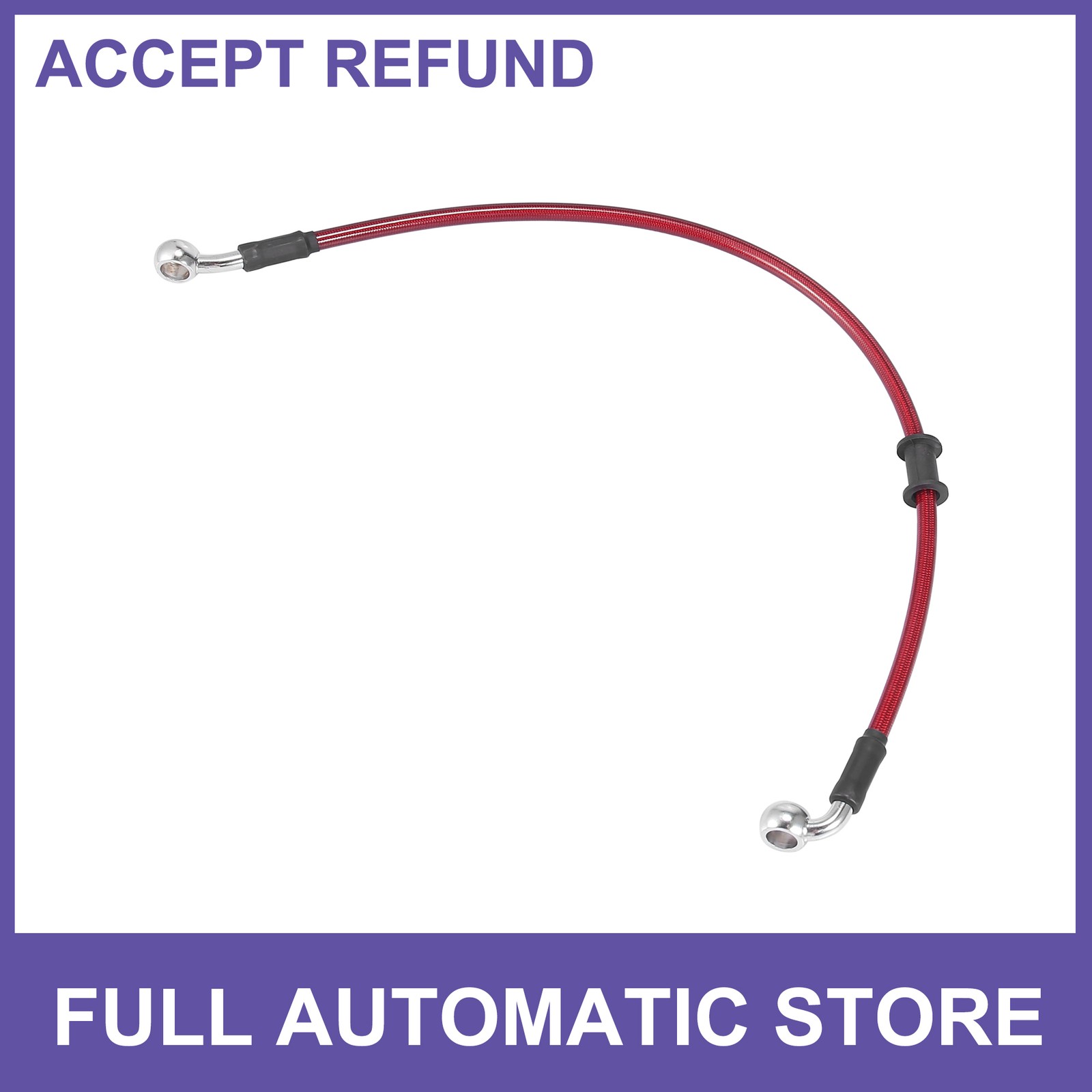 Universal 50cm Motorcycle Brake Clutch Oil Hose Line Pipe Hydraulic Red