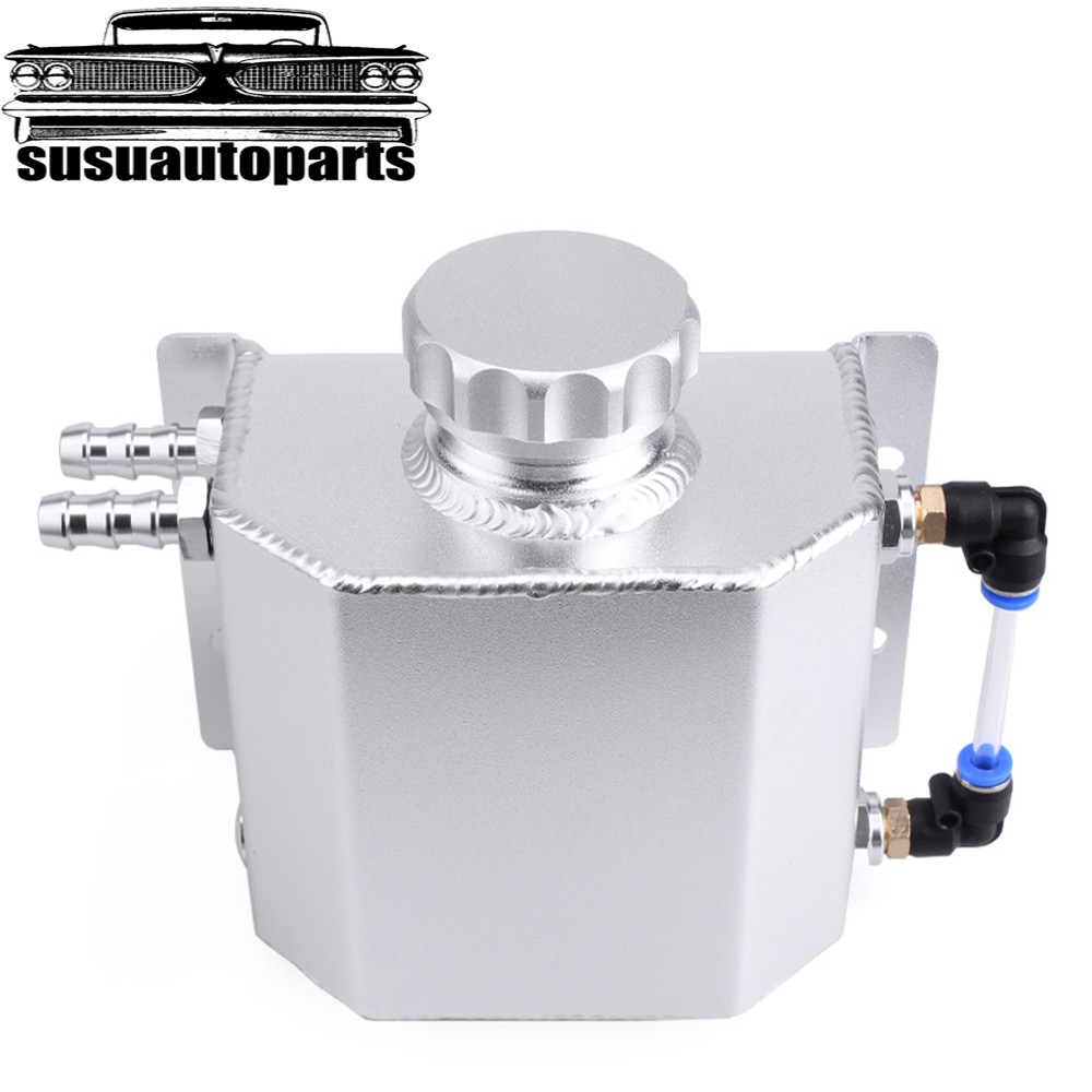 New 1L Aluminum Radiator Coolant Overflow Bottle Recovery Water Tank Reservoir