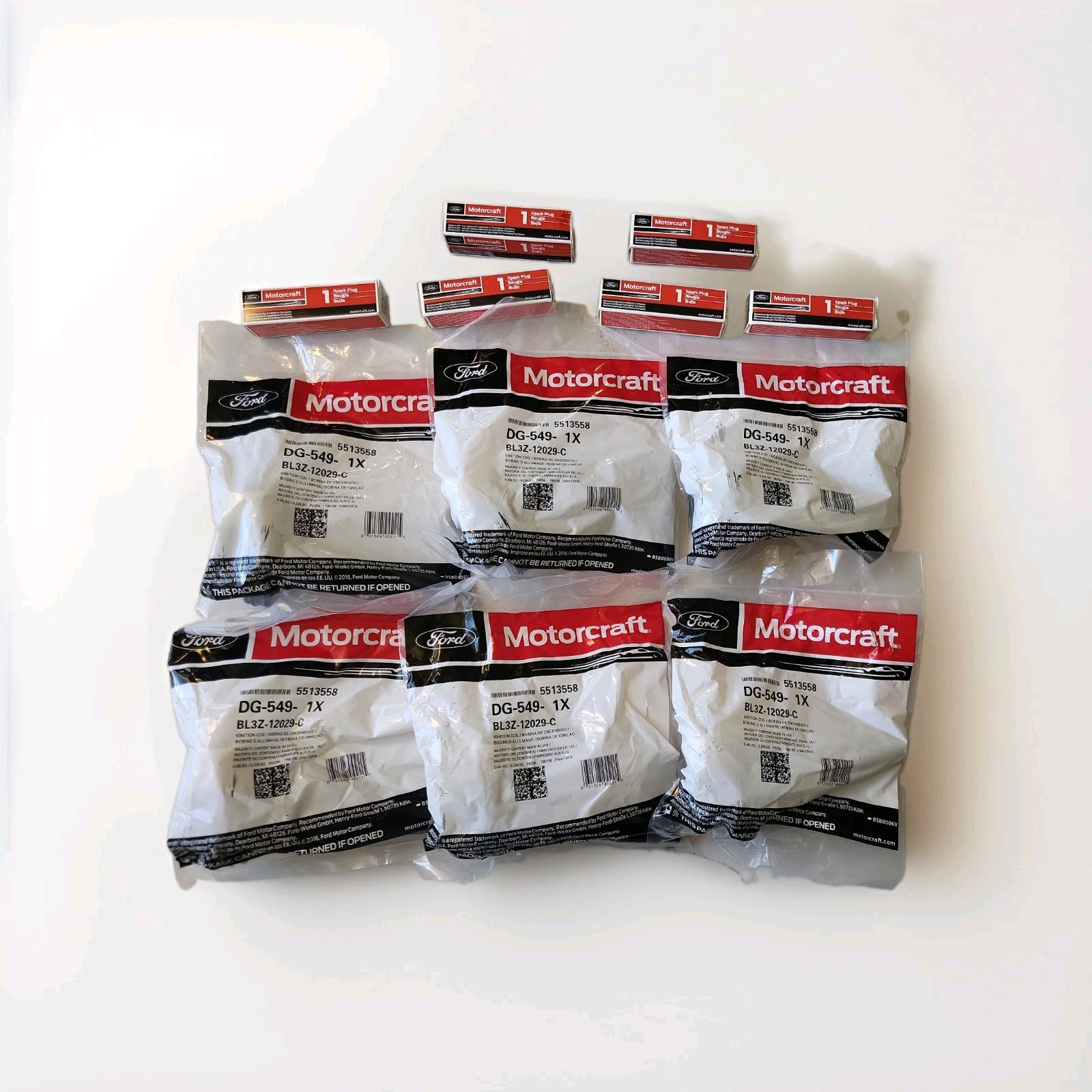 6x Genuine Motorcraft Ignition Coils DG549 & 6x Spark Plugs SP580 Kit Ford 3.5L 6x Genuine Motorcraft Ignition Coils DG549 & 6x Spark Plugs SP580 Kit Ford 3.5L