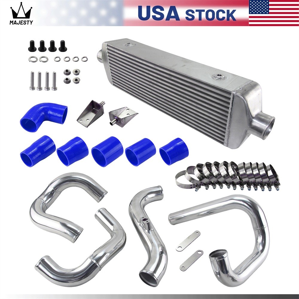 Aluminum Front Mount Intercooler Kit For Hyundai Genesis 2.0T Turbo 10-12 Blue