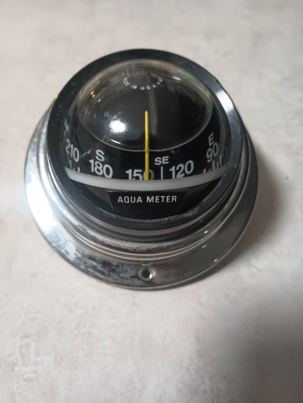 Vintage Aqua Meter Roto-Matic Boat Compass Model #A10063 10063 Vintage Aqua Meter Roto-Matic Boat Compass Model #A10063 10063