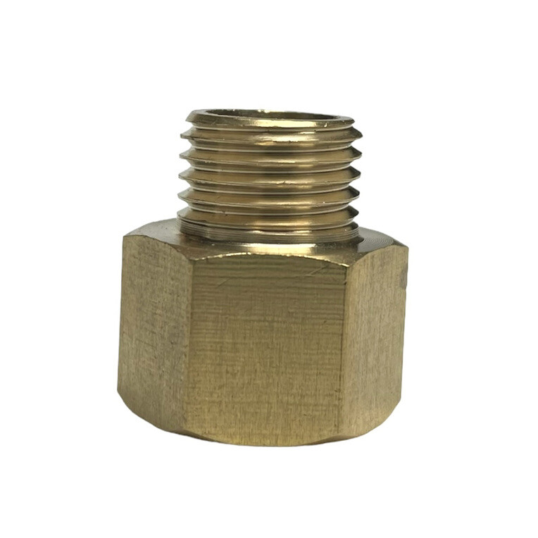 M16X1.5 Female To M14X1.5 Male Coupling Adapter Brass Oil Pressure Fitting