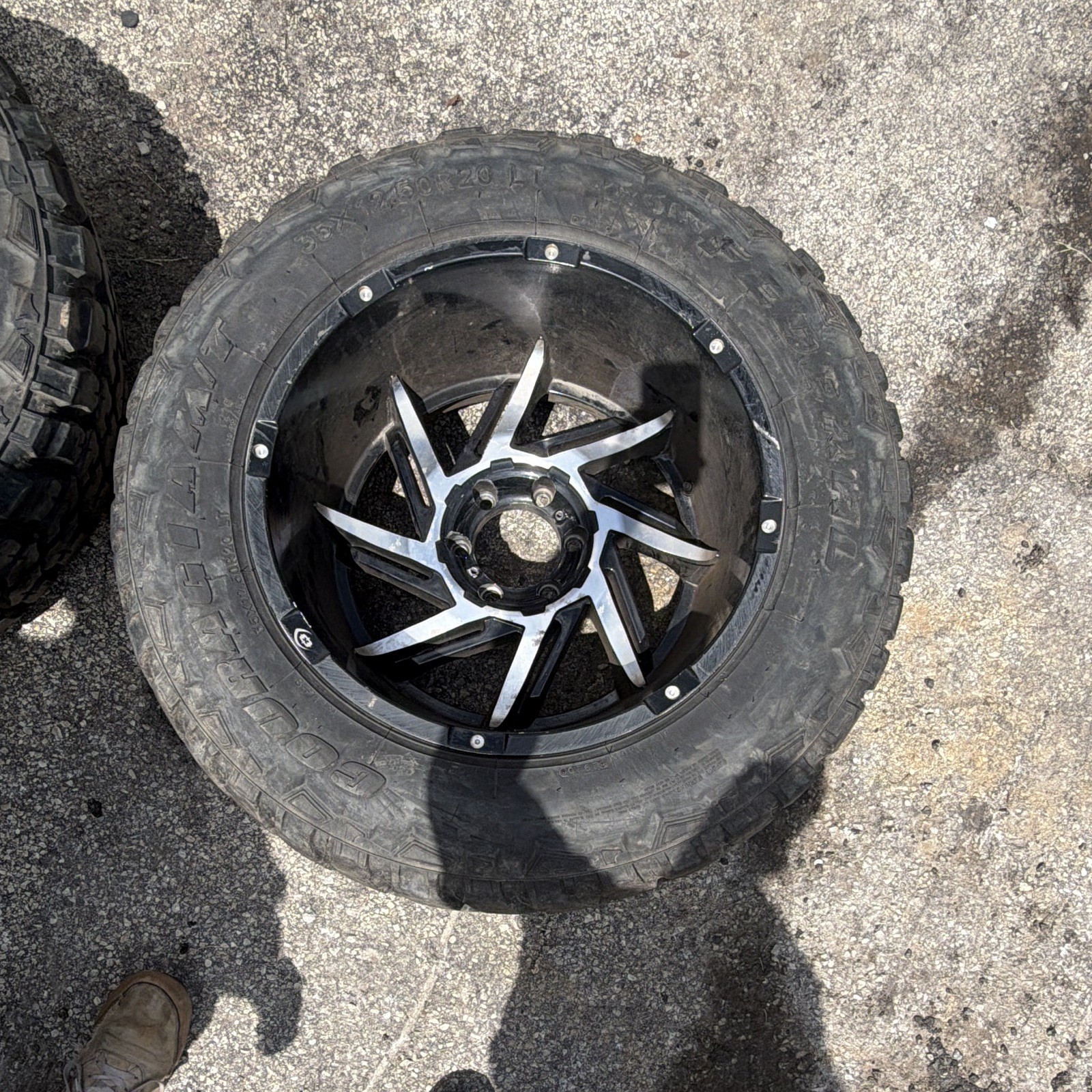Four 35x12.50r20 LT Tire And Wheel For Sale no returns