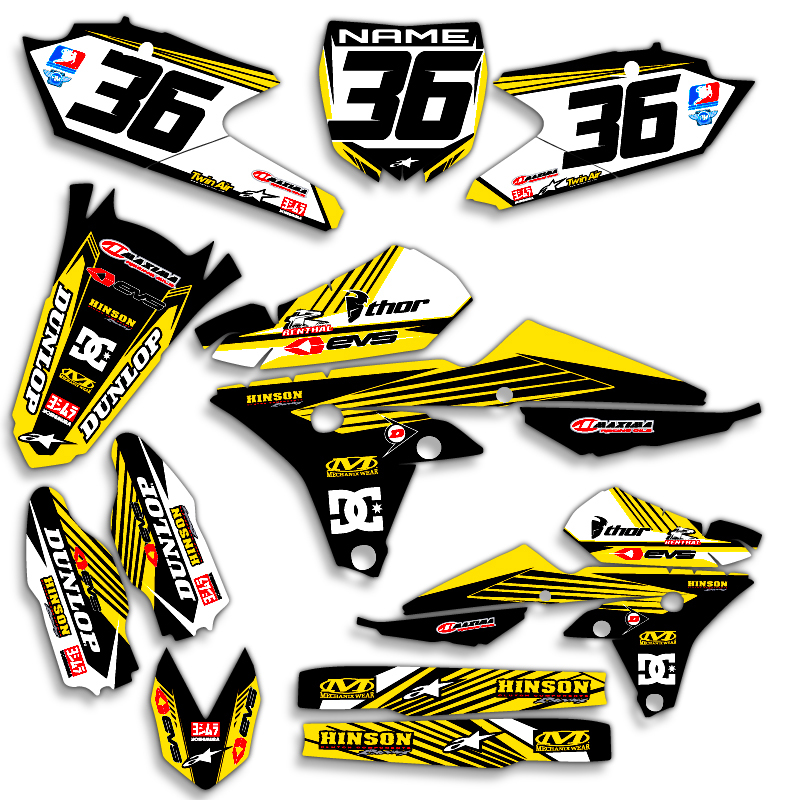 2003 2004 YAMAHA YZ 250F / YZ450F GRAPHICS KIT RIDGELINE: BLUE / YELLOW DECALS 2003 2004 YAMAHA YZ 250F / YZ450F GRAPHICS KIT RIDGELINE: BLUE / YELLOW DECALS