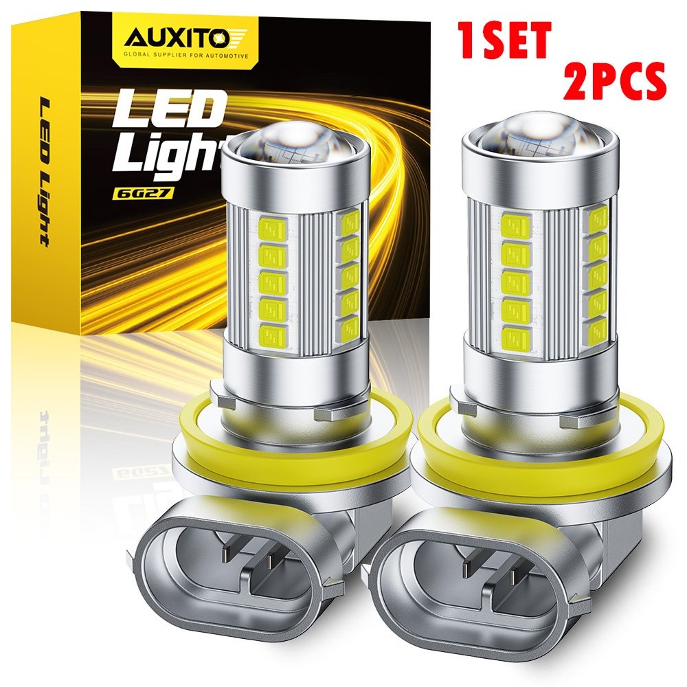 2-20PC Combo H11 LED Headlight Super Bright Fog Bulbs Kit White 20000LM Low Beam