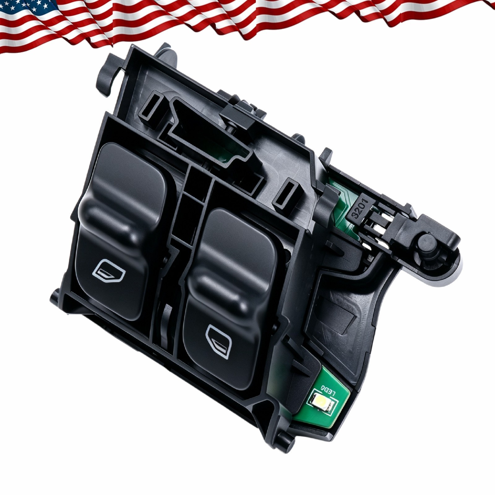 Window Switch Driver Left Side 99761315105A05 For Porsche 911 997 Cayman Boxster
