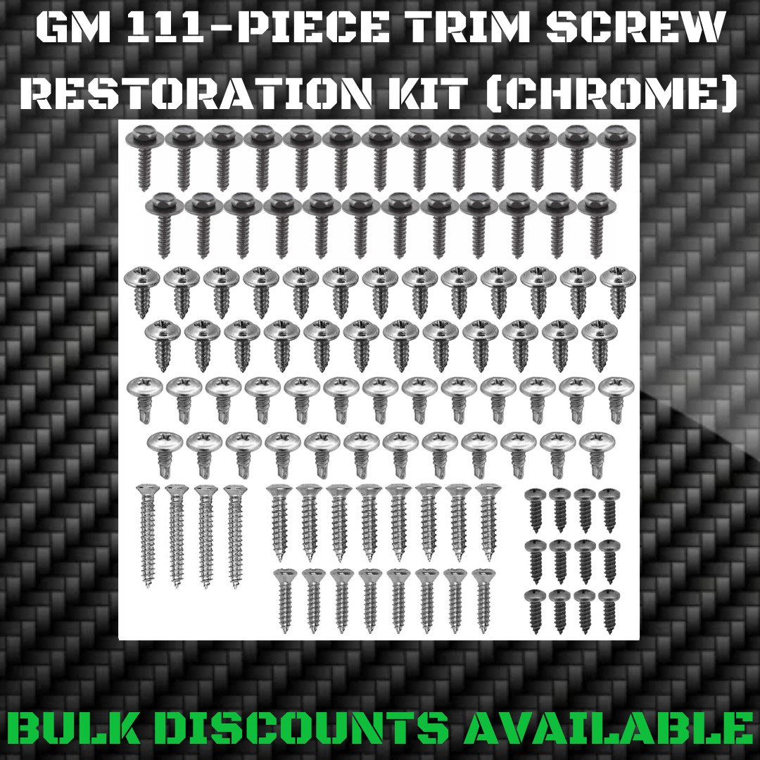 1967-2002 GM F BODY Interior Exterior Molding Engine Bay Trim SCREW KIT  OEM