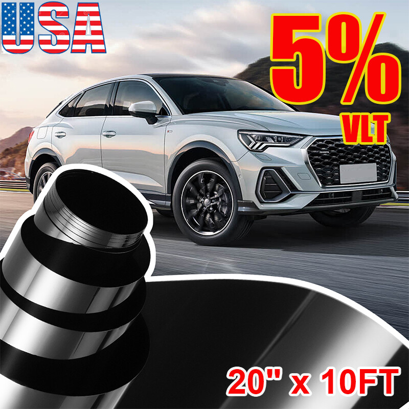 300CM 5% VLT Uncut Roll Window Tint Film 20