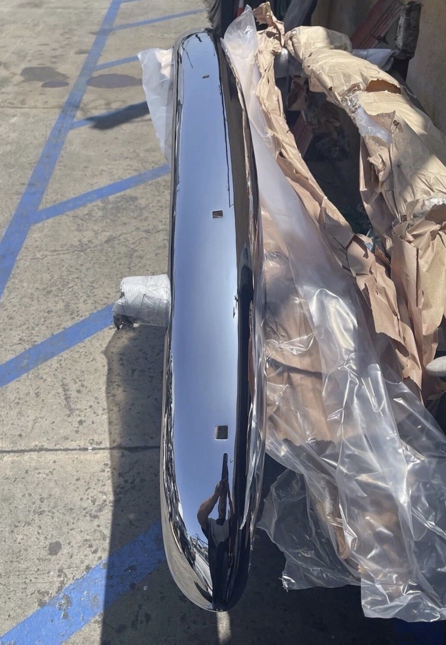 1947 /1948 chevrolet fleetline Rear Bumper Triple Plated 
