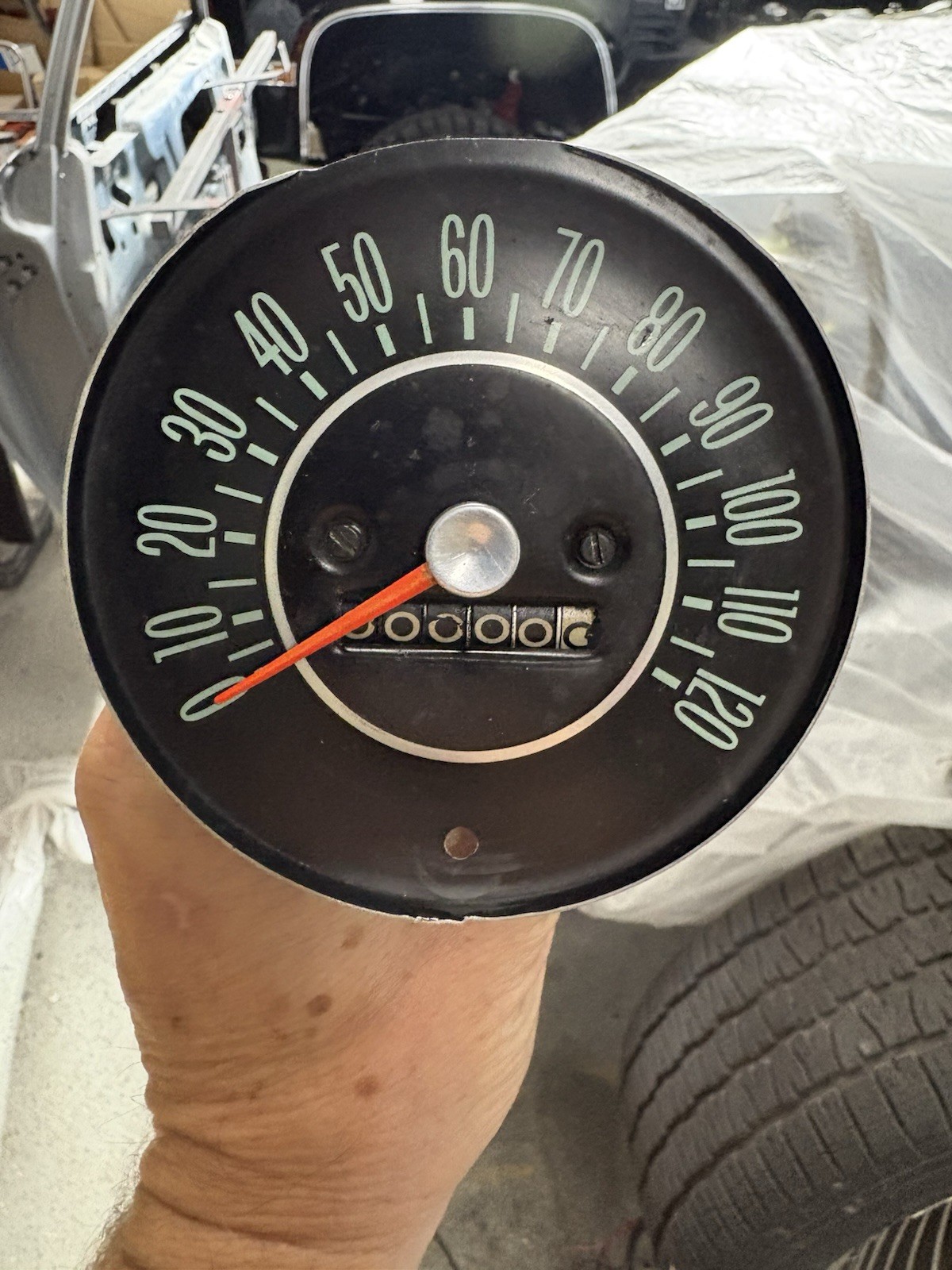 1962-64 Nova 120 Mph Speedometer GM