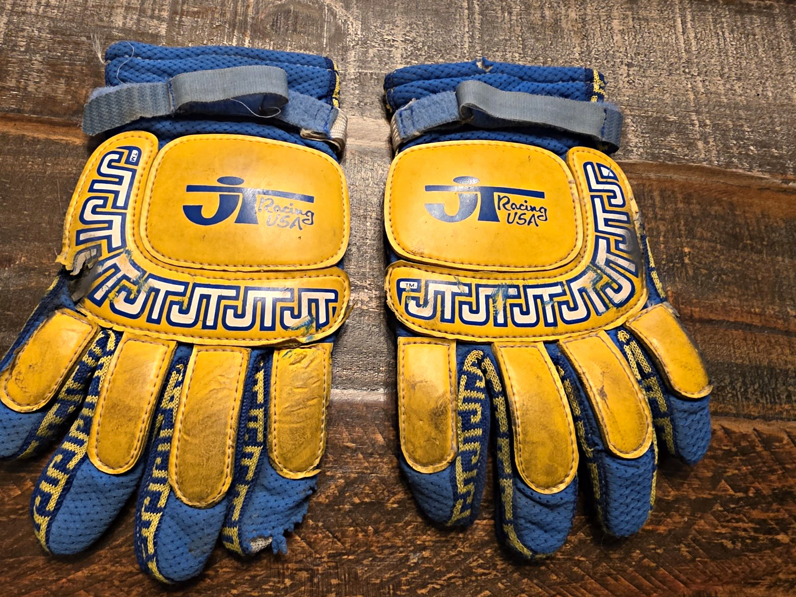 Vintage MX Motocross JT Racing Gloves. 1970s Offroad History AHRMA RARE