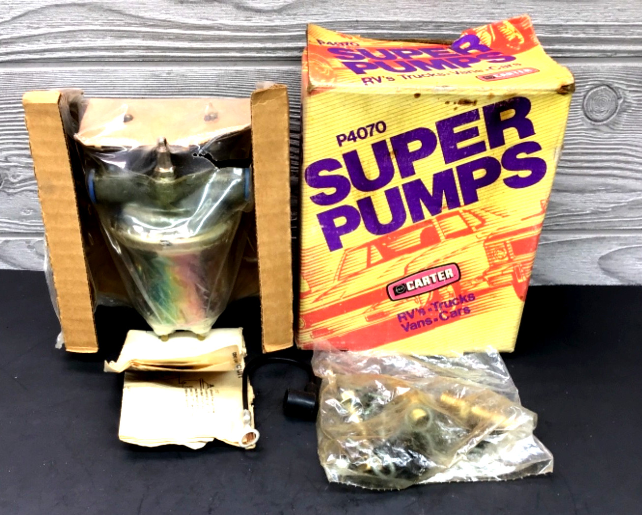 Original Carter Model P4070 Super Electric Fuel Pump 12 Volt/ New Old Stock NOS