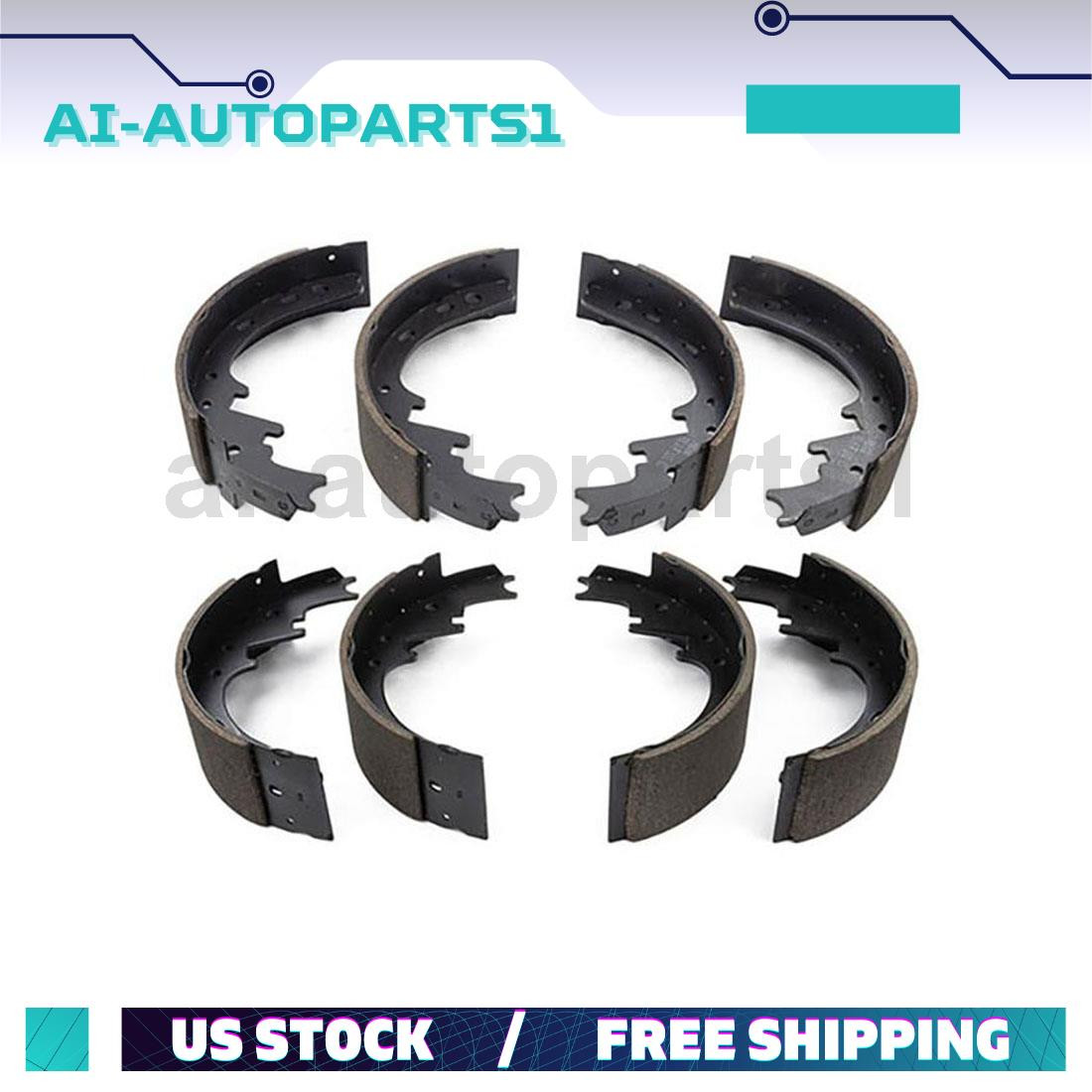 For 1963 1964 Ford Thunderbird Pair Front & Rear Drum Brake Shoes