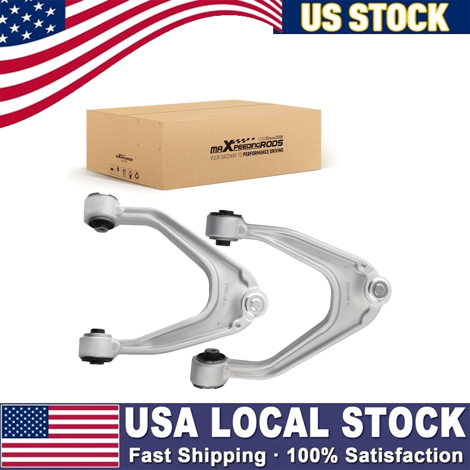 2pcs Front Upper Control Arms For 2014-2022 Maserati Ghibli Quattroporte M156