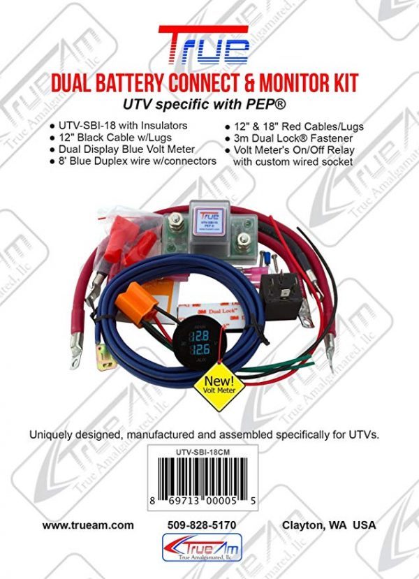 TrueAm UTV-SBI-18CM UTV Dual Battery Isolator Kit TrueAm UTV-SBI-18CM UTV Dual Battery Isolator Kit