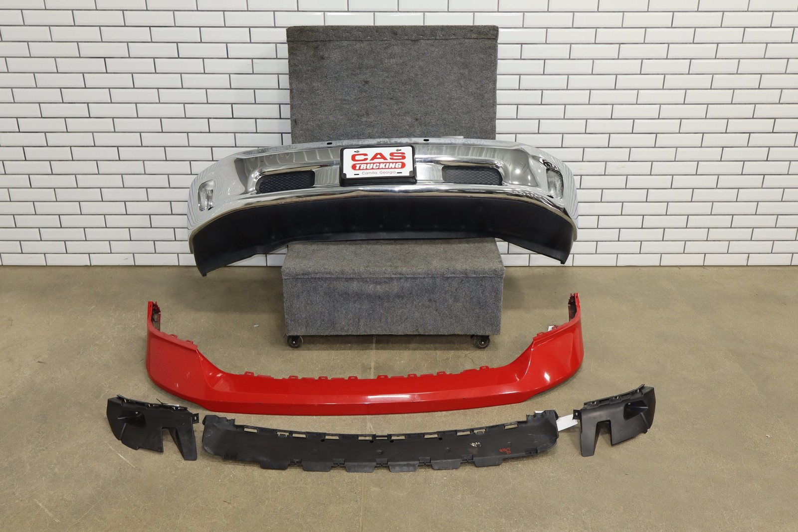 13-18 Ram 1500 Laramie Front Bumper Flame Red PR4