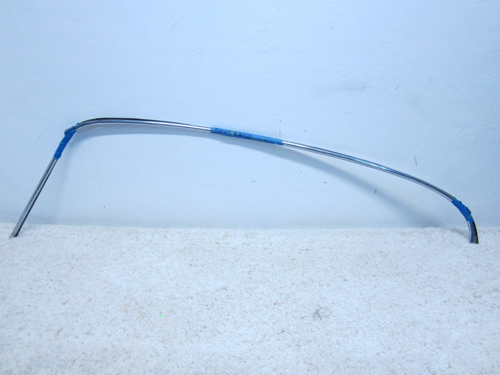 1968 - 1973 JAGUAR XKE / E-TYPE COUPE OEM L&R ROOF RAIL MOLDING SET #1B-2