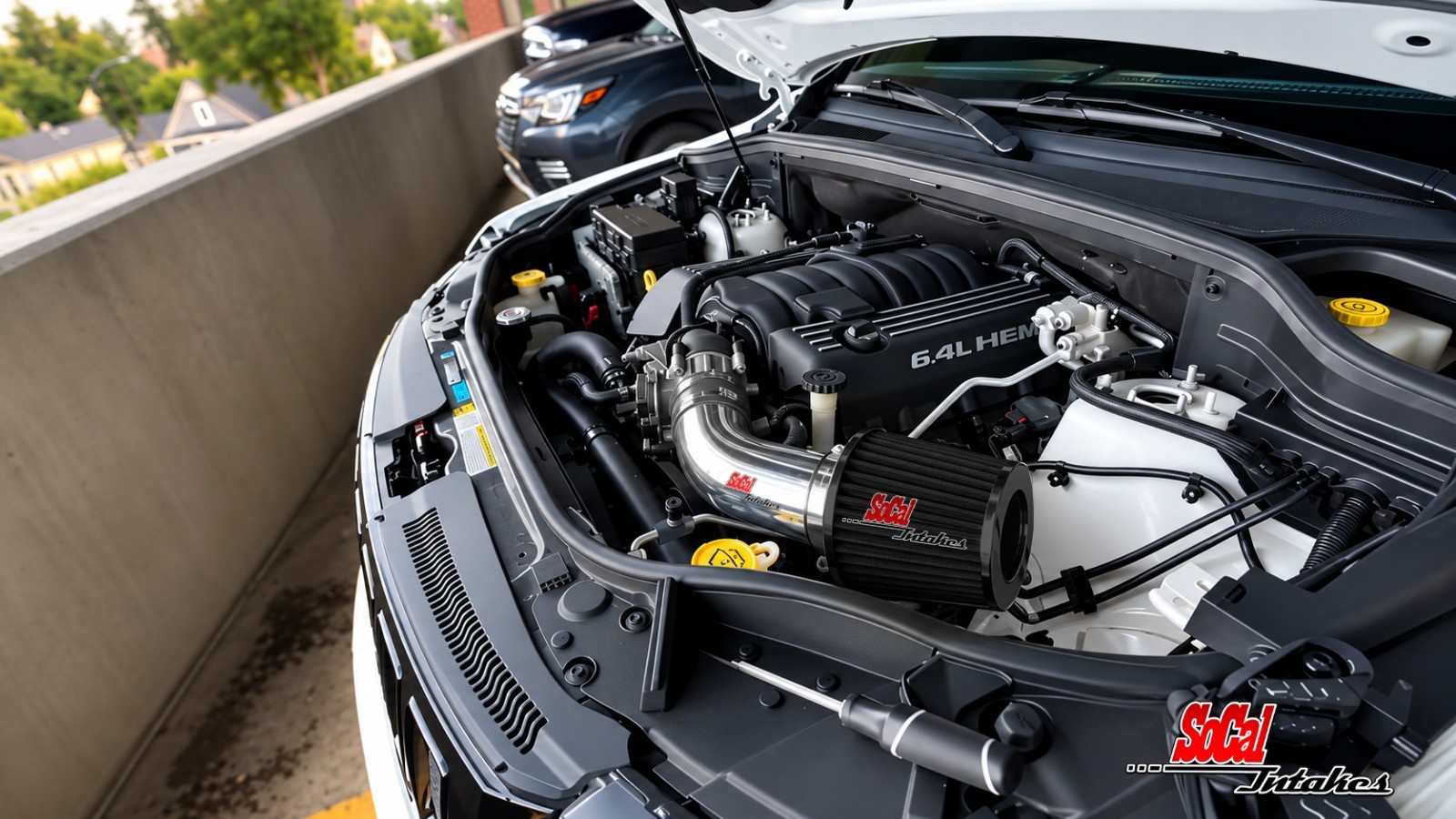 Black  Air Intake Kit & Filter For 2012-2021 JEEP GRAND CHEROKEE SRT8 SRT 6.4L