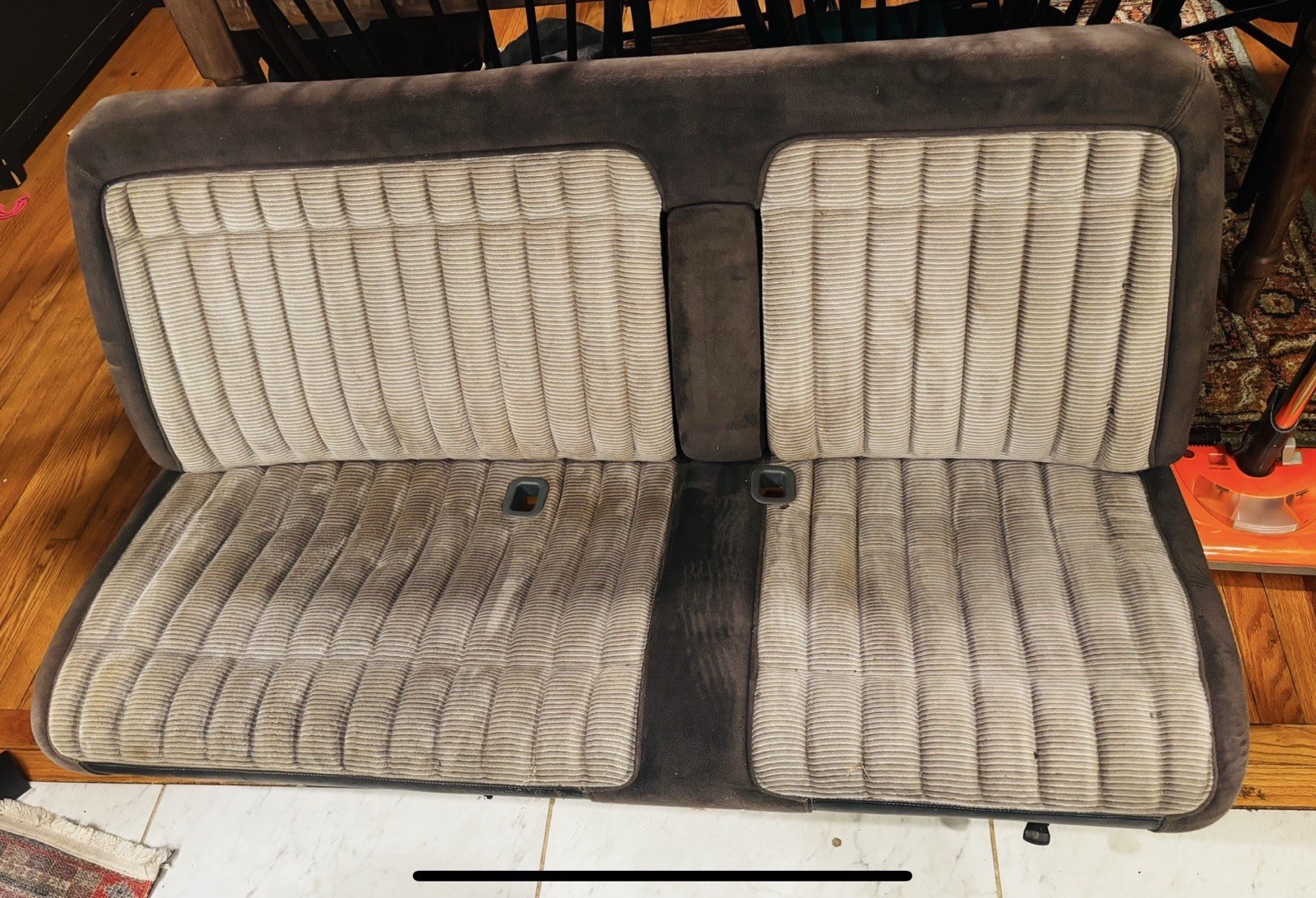 Original 88-94 Chevy GMC OBS Silverado Sierra C/K OEM Split Bench Seat Gray Nice Original 88-94 Chevy GMC OBS Silverado Sierra C/K OEM Split Bench Seat Gray Nice