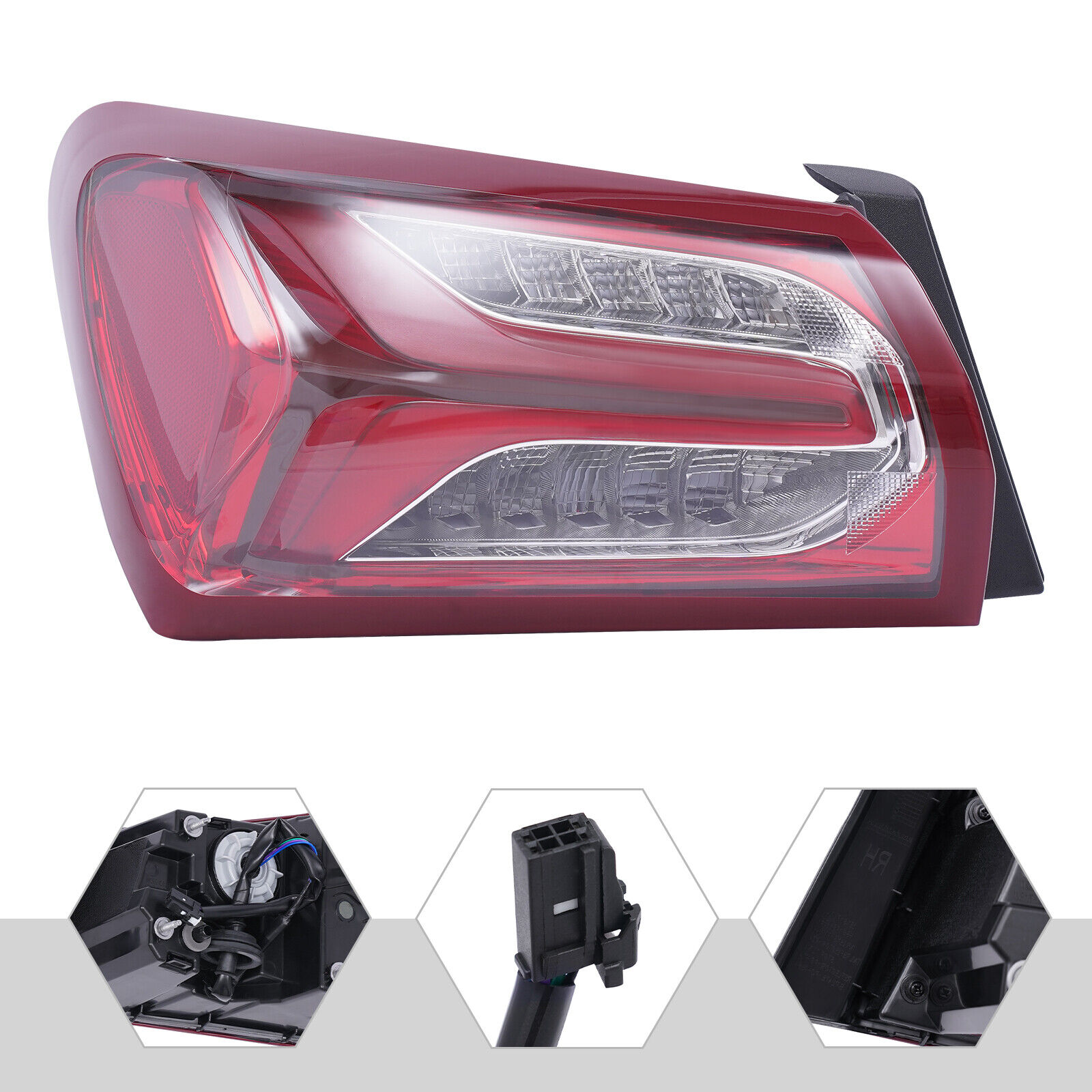 Fit for 2019-2022 Chevy Malibu Rear Left Outer Side Tail Light LED Tail Lamp New