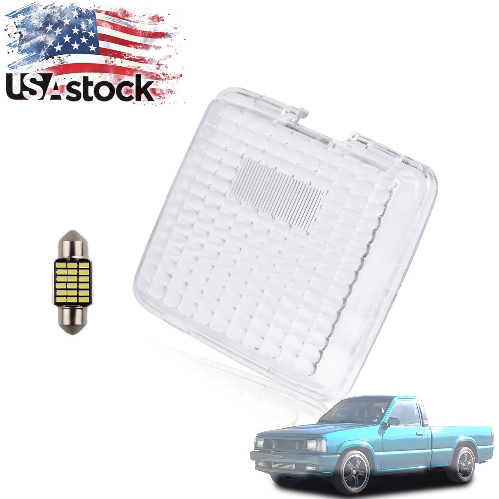 Interior Center Dome Light Lens W/ LED Bulb For 1986-1993 Mazda B2200 & B2600