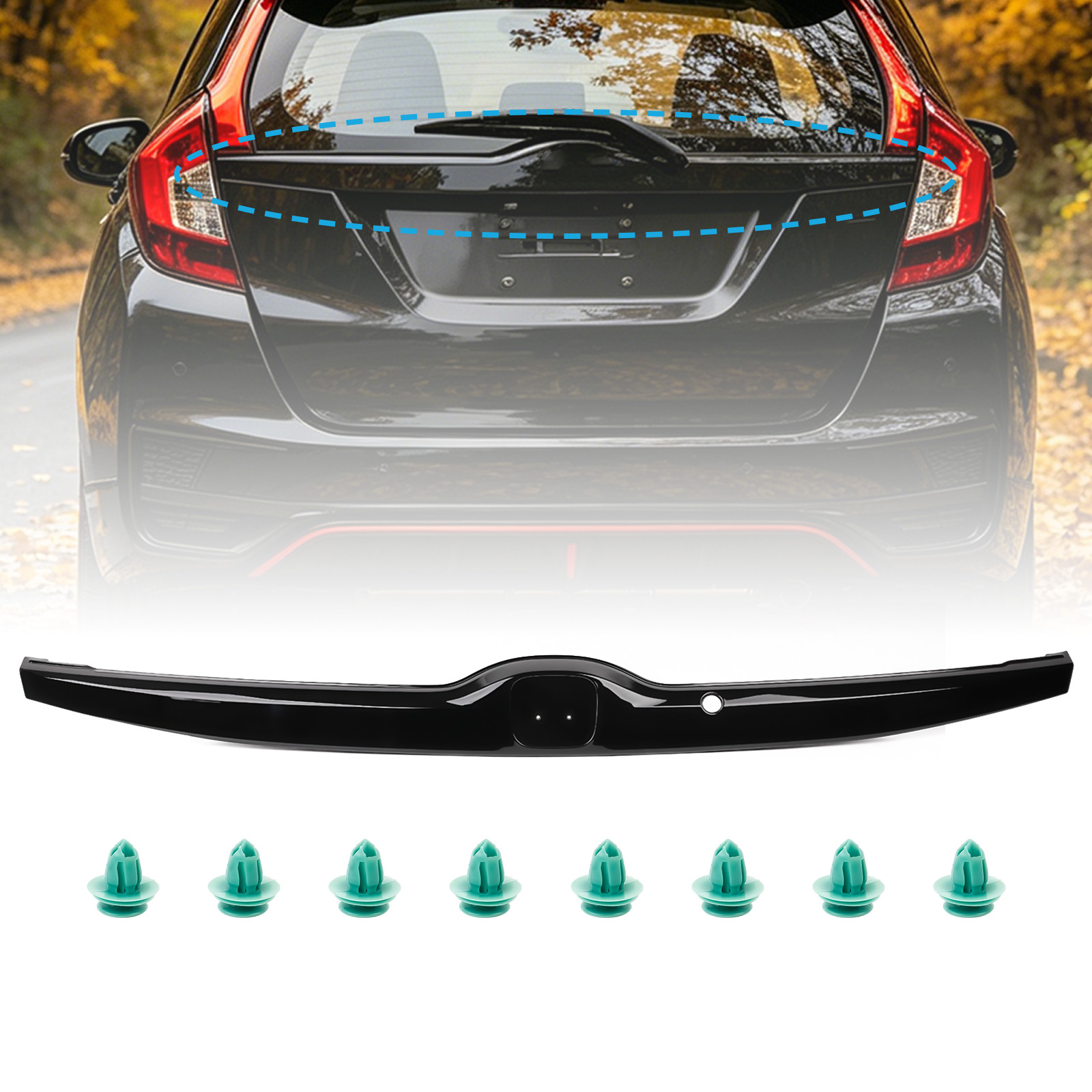 For 2015-2020 Honda Fit Liftgate Tailgate Hatch License Trim 74890-T5A-A11