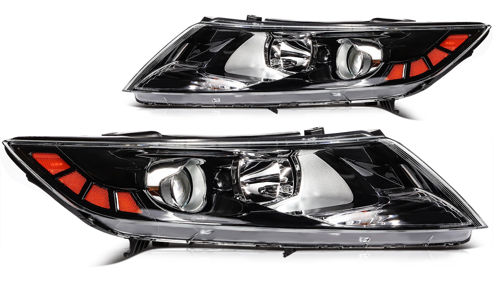 PAIR/SET Projector Headlights Assembly For USA Built Kia Optima EX LX 2011-2013