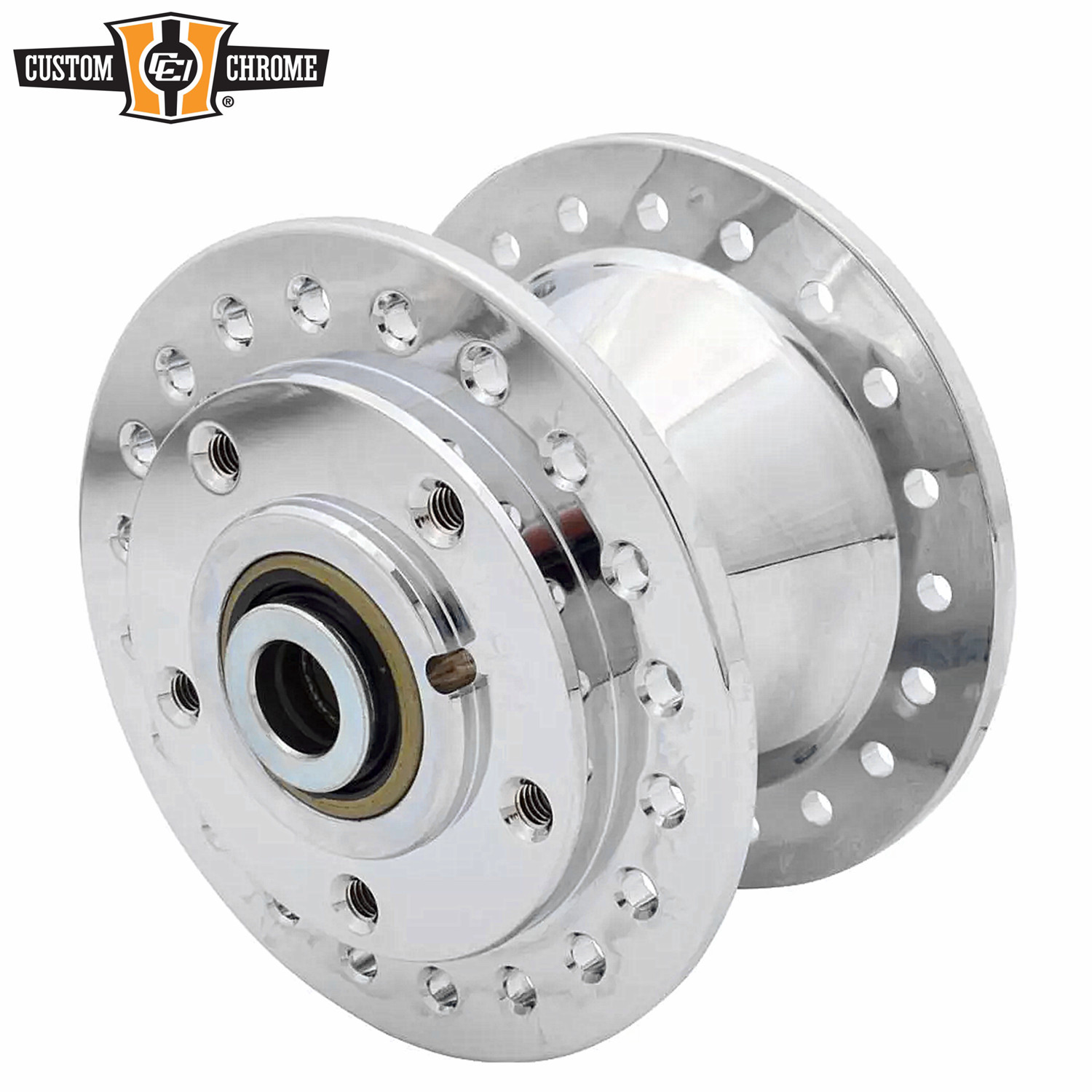 Chrome Front Hub Fit For Harley Sportster Dyna Glide FX FXR 77-83 Repl.43600-78