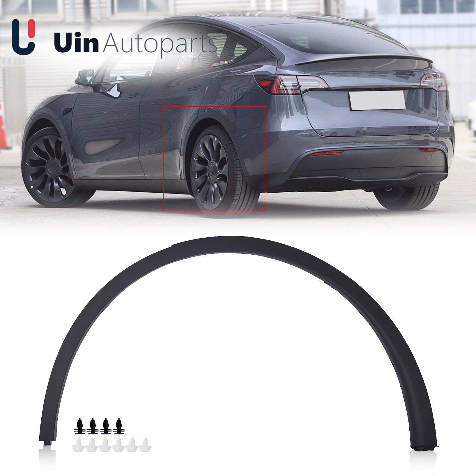 For 2020-2024 Tesla Model Y Rear Left Driver Side Fender Flare Wheel Arch Trim