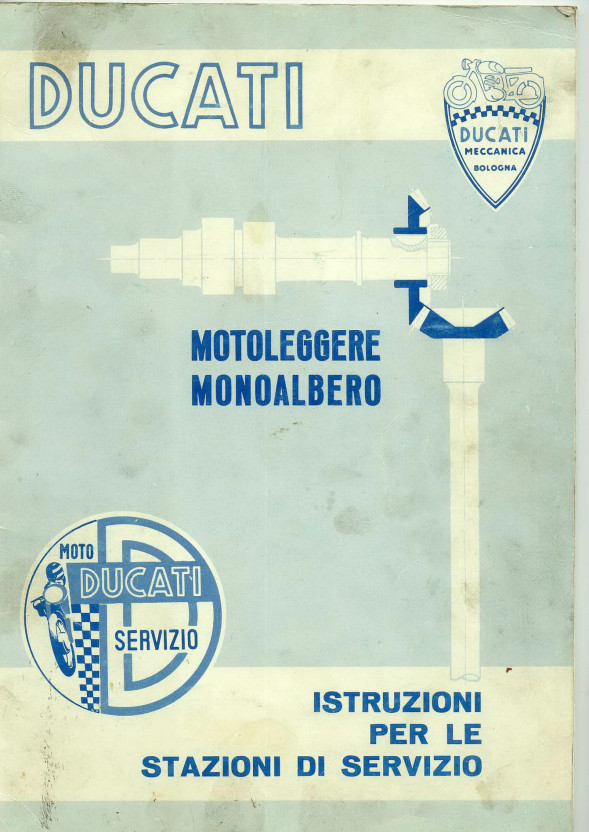 1958 Ducati 100 125 175 200 Service Shop Manual PDF File On USB 105 page Italian