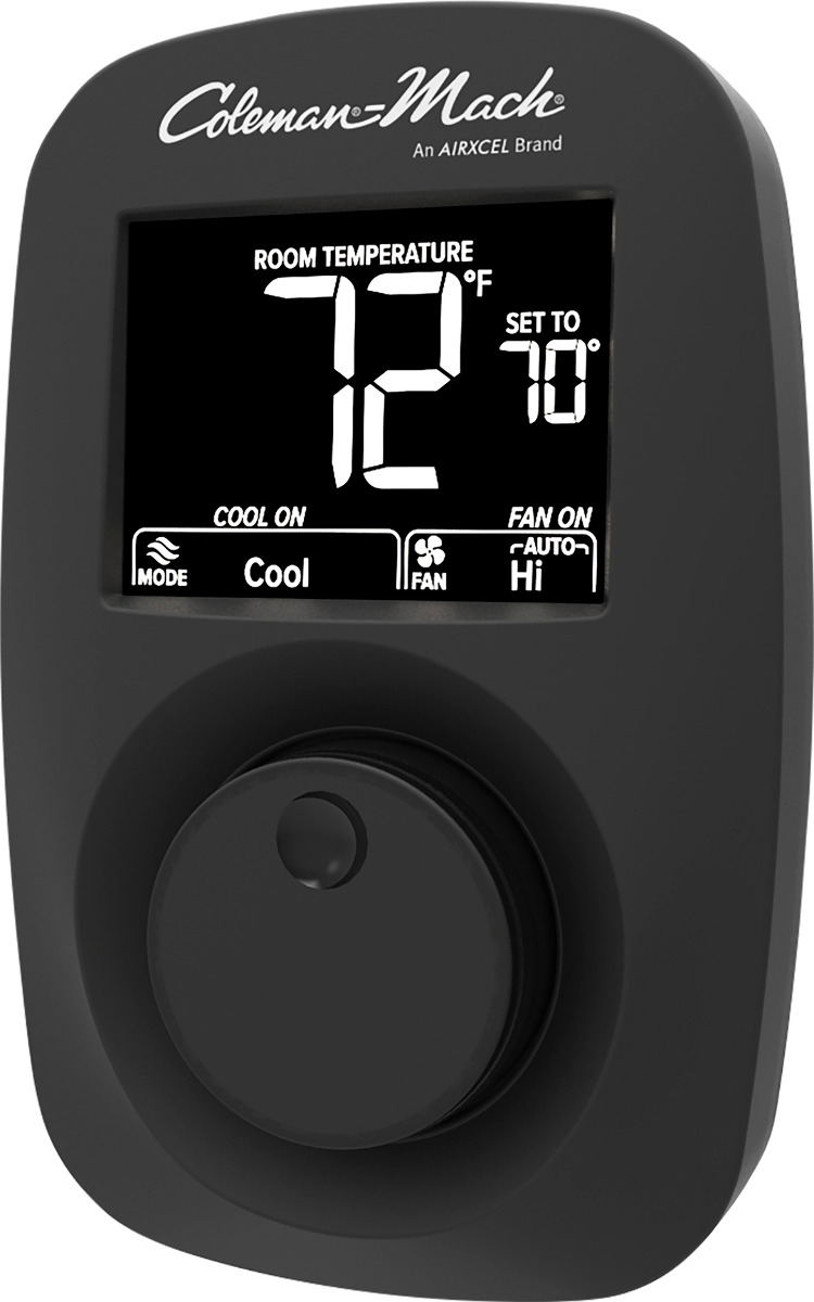 Coleman 9420-381 Heat/Cool Wall Thermostat - Digital, Black