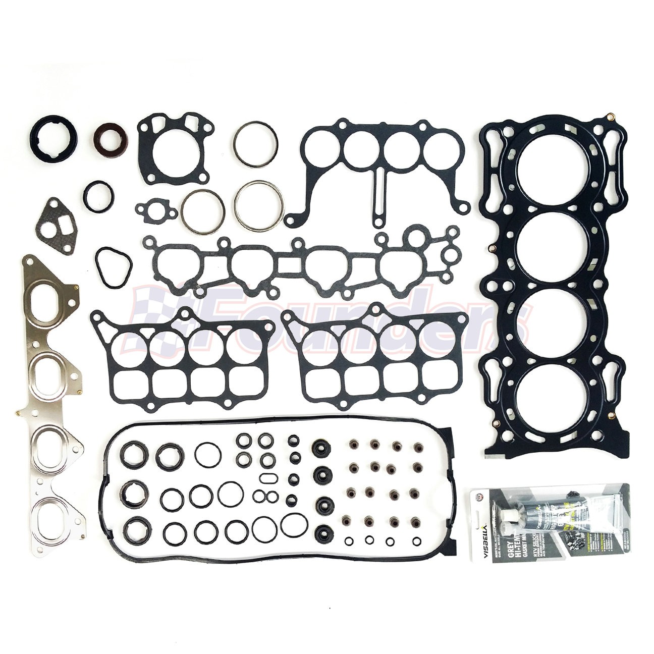 Head Gasket Set Kit For Honda 1994-1996 Prelude S 4Cyl & 1990-1993 Accord 2.2L Head Gasket Set Kit For Honda 1994-1996 Prelude S 4Cyl & 1990-1993 Accord 2.2L