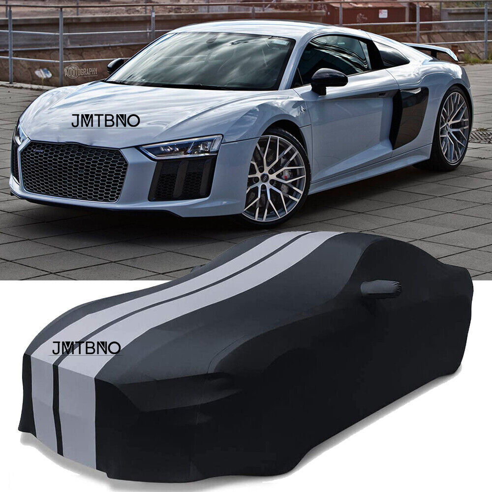 For Audi R8 Spyder Convertible GT Coupe Car Cover Indoor Stretch Dustproof w/Bag