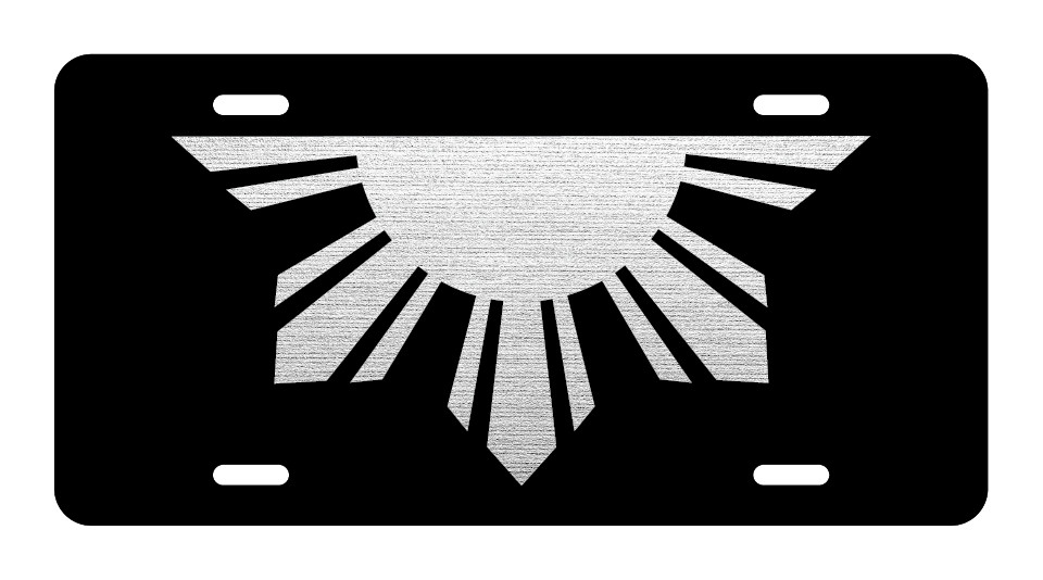 Philippine Filipino Sun Car Tag Diamond Laser Etch Engraved Metal License Plate Philippine Filipino Sun Car Tag Diamond Laser Etch Engraved Metal License Plate