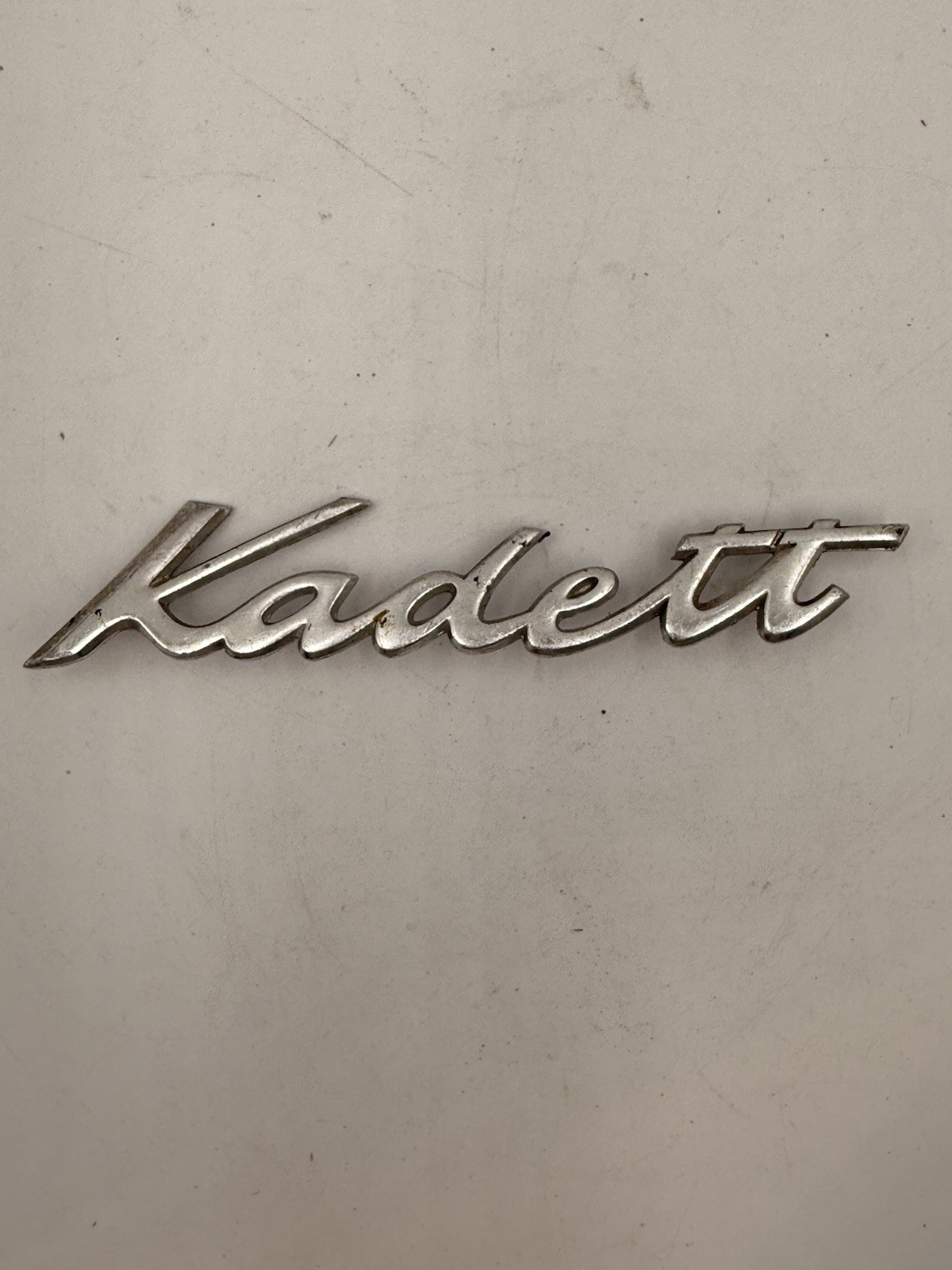 Vintage Opel Kadett Metal Emblem Ornament nameplate trim badge logo Vintage Opel Kadett Metal Emblem Ornament nameplate trim badge logo