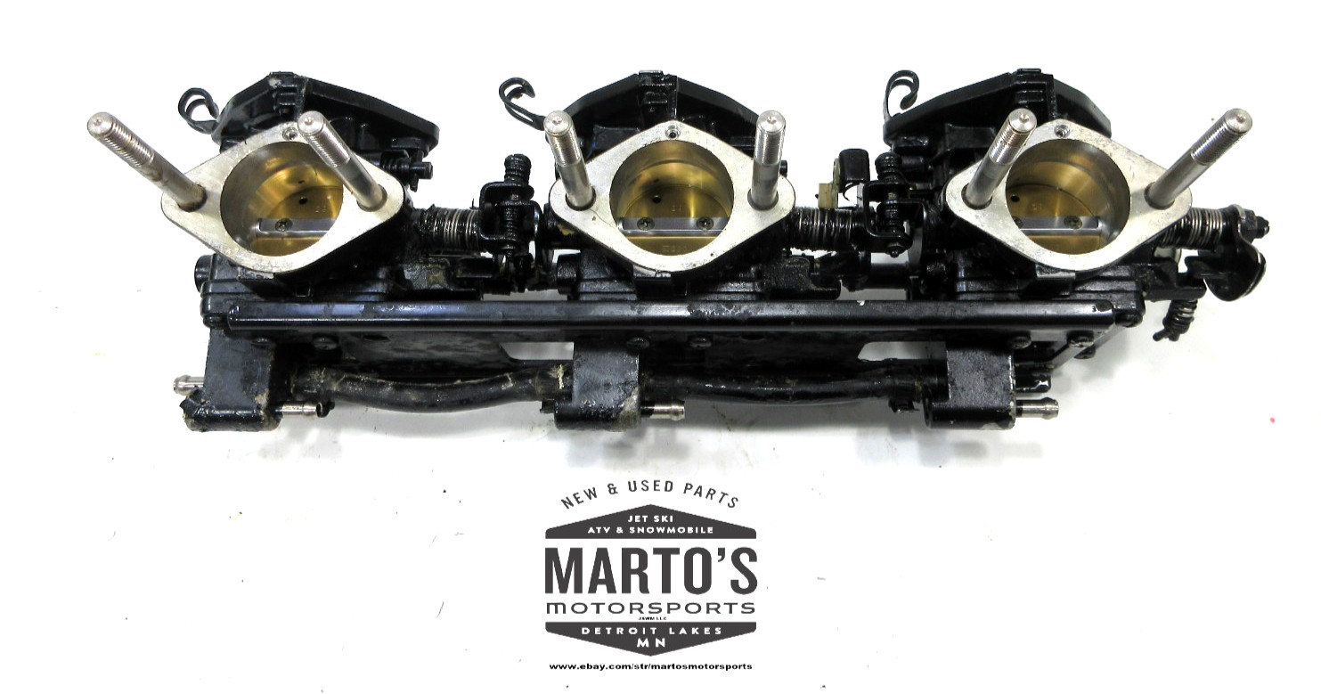 OEM POLARIS 1996 SL 780 MIKUNI TRIPLE CARB CARBURETOR RACK
