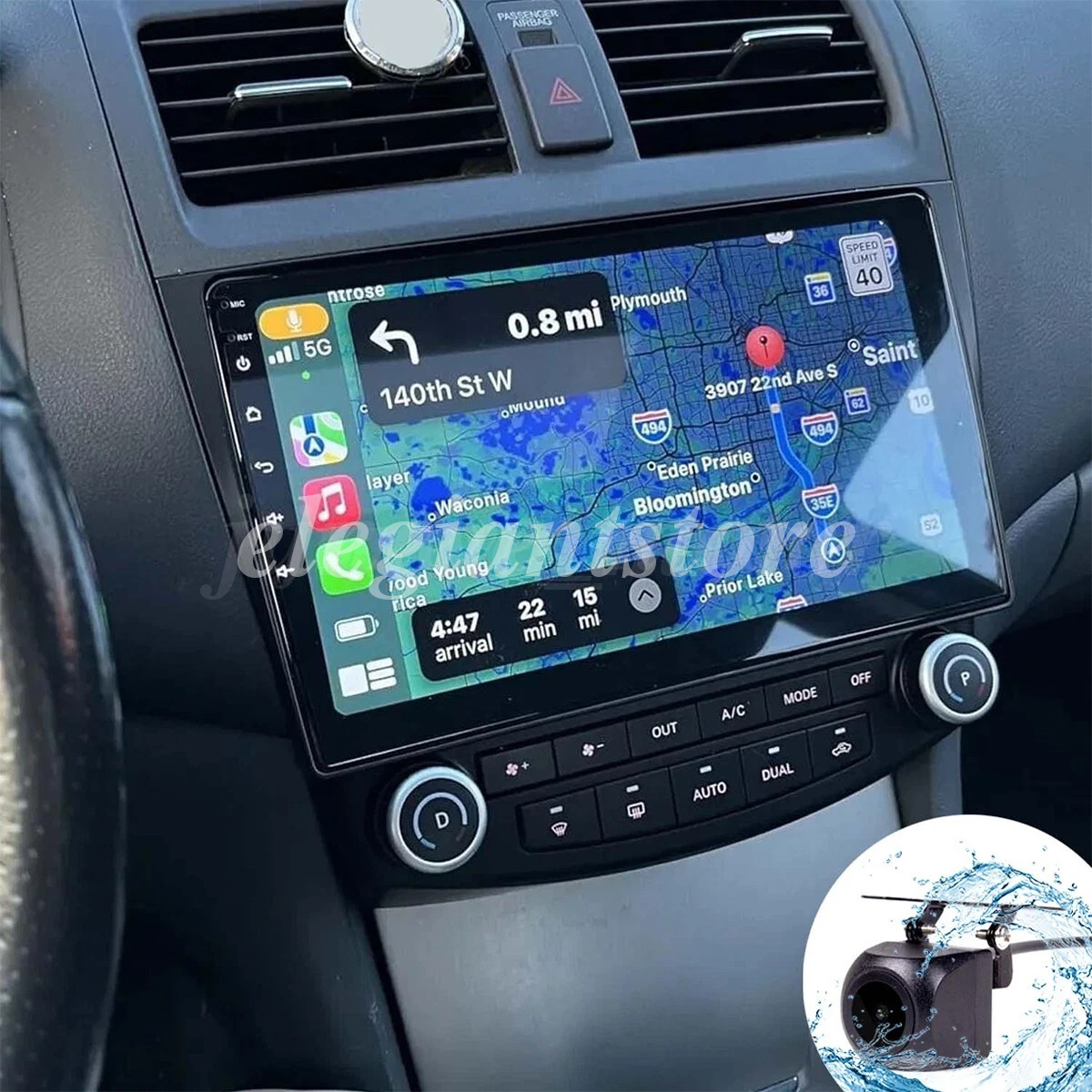 For Honda Accord 2003-2007 Apple CarPlay Android 16 Car Stereo Radio GPS WIFI FM