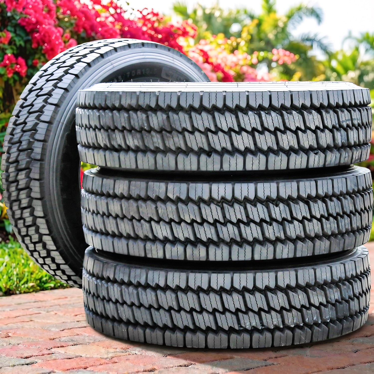 4 Green Max GDR202 245/70R19.5 135/133M H 16 Ply Drive Commercial Tires