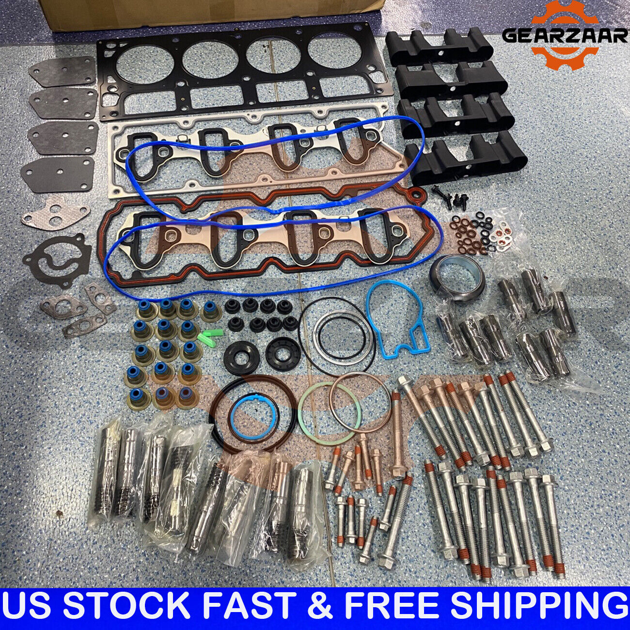 Chevrolet GM 5.3 AFM Lifter Kit Head Gasket Set, Head Bolts Lifters and Guides