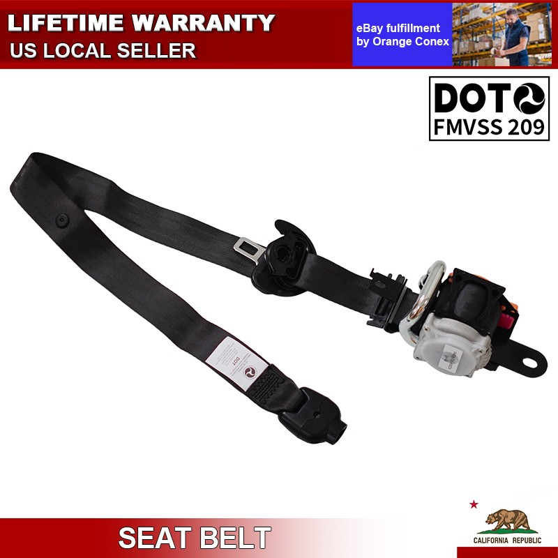 For Honda Civic 2021-2024 Front Left Driver Seat Belt Retractor Assembly Black