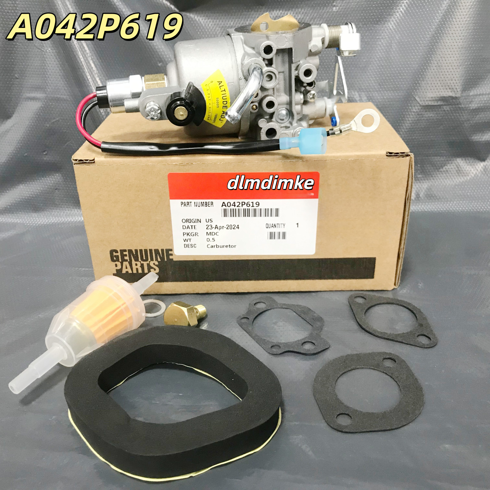 A042P619 Carburetor Fits Cummins Onan 4000 Watt RV Generator 146-0803 KY Series